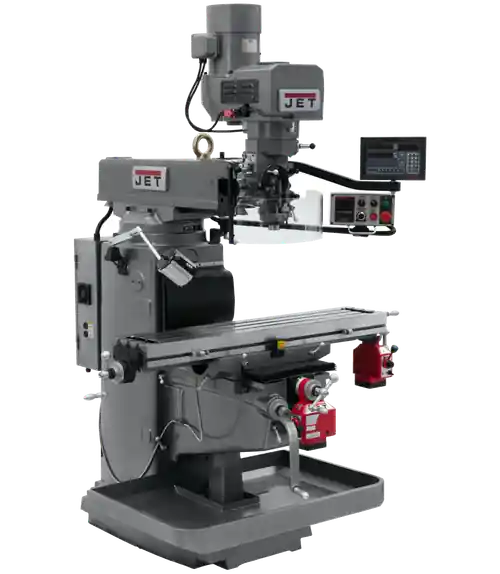 JET JT9-690646 JTM-1050EVS2/230 Mill With 3-Axis Newall NMS800 DRO (Quill) With X and Y-Axis Powerfeeds Must Have