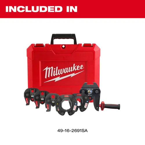 Genuine Milwaukee Tool 49-16-2691SA ½ 2 IPS-ASP Press Jaw & Ring Kit for M18 FORCE LOGIC Long Throw Press Tool