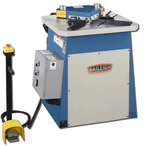 Place Order BAILEIGH BA9-1007231 Sn-F09-Ms; 220V 60 Hz 3Phase 9 Gauge Hydraulic Fixed Angle Sheet Metal Notcher