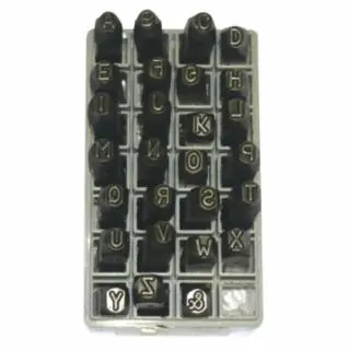 C.H. Hanson 25950 3/8" Round Face Letter Set Full Charac (1 SET) Authentic