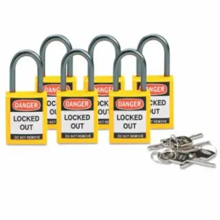 Brady 118930 Compact Sfty Padlock Yellow Pk/6 Ea (1 PK) One Day Deal