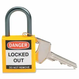 Brady 143158 Compact Sfty Padlock Yellow Brand New