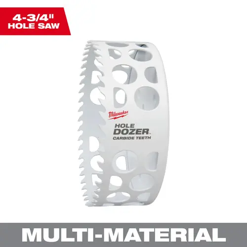 Milwaukee Tool 49-56-0847 4-3/4" HOLE DOZER with Carbide Teeth Hole Saw Authentic