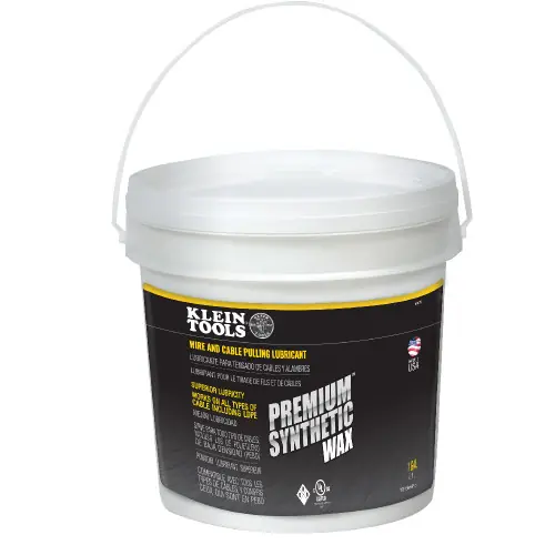Professional Grade Klein Tools 51012 Premium Synthetic Wax, One-Gallon Pail