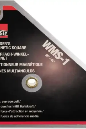 Bessey WMS-1 Magnet, magnetic square, 90/45 degrees, 66 lbs pull, 10 Pack High Quality