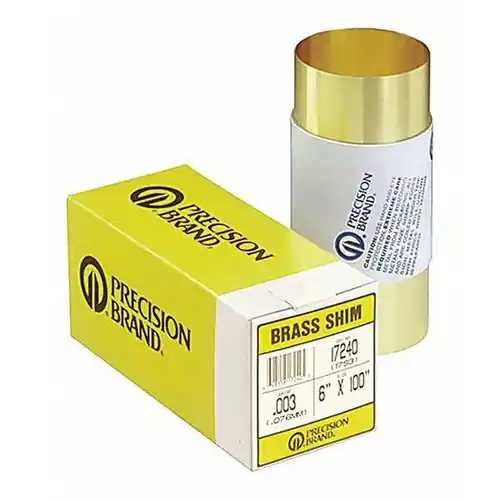 Precision Brand 17755 17Sj5 .005X6"X180" Rollbrass Shim (1 RL) Secure Checkout