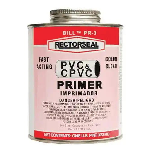 Rectorseal 55707 Pr-3 Big Bill 1 Qt Pvc Primer W/Brushtop (1 CAN) Clearance