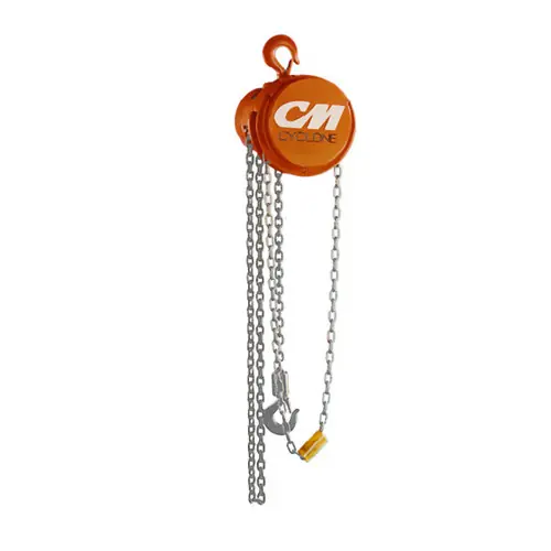 Super Sale Cm Columbus Mckinnon 4625 Cyclone Hoist 1 1/2Ton W/10Ft Lift