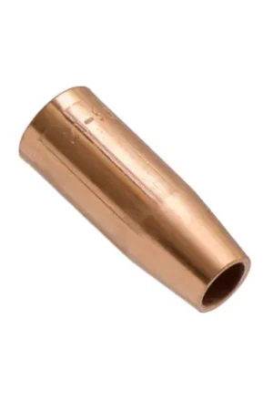 21-50 1/2" Threaded Copper MIG Nozzle MIG Nozzle - Tweco Style Self Insulated Professional Grade