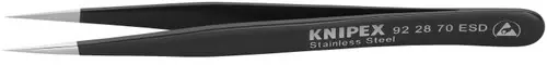Knipex 92 28 70 ESD Stainless Steel Gripping Tweezers-Needle-Point Tips-ESD, 4 1/4" Nominal Length Markdown