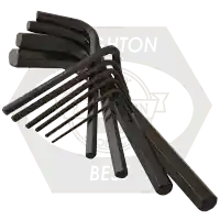 7 Key 3" Fold Up (Torx) T6-T20 USA Hex Key, Alloy, Steel Set, Plain, Qty 6 Bargain