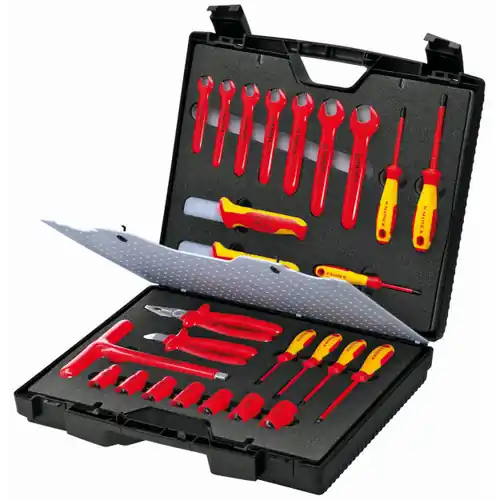 Knipex 98 99 12 26 Pc Standard Tool Kit, 1000V Insulated Luxury