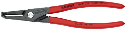 Big Sale Knipex 48 21 J31 SBA Internal 90° Angled Precision Snap Ring Pliers, 8 1/4" Nominal Length