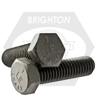 1"-14 x 7" Hex Cap Screws, Grade 5, Plain Finish, Partial Thread, Fine (UNS), Medium Carbon Steel, Made in USA, Qty 10 Bargain