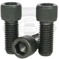 5/8"-11 x 5" Socket Head Cap Screws, 1936 Series, Thermal Black Oxide, Partial Thread, Coarse (UNC), Alloy Steel, Qty 25 Free Returns