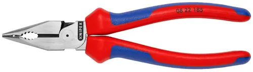 Knipex 08 22 185 Needle-Nose Combination Pliers, 7 1/4" Nominal Length Crafted