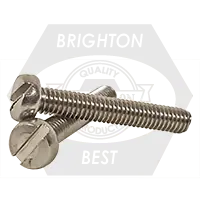 M5-0.80 x 12 mm Machine Screws, Slotted Cheese Head, 18-8 Stainless Steel A2, Full Thread, DIN 84, Qty 500 Next Day Delivery