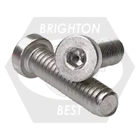 1/4"-20 x 1/2" Low Head Socket Cap Screws, 18-8 Stainless Steel A2, Full Thread, Qty 100 Clearance