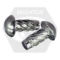0 x 1/4" Drive Screws, Round Head, Type U, 304 Stainless Steel, Qty 200 Hassle-Free Returns