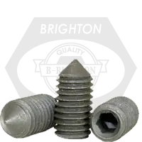 M3-0.50 x 16 mm Socket Set Screws, Cone Point, Metric Class 45H, Black Oxide, Coarse (UNC), Alloy Steel, ISO 4027 / DIN 914, Qty 100 One Day Deal