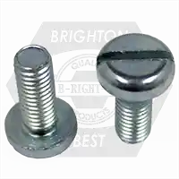 M3-0.50 x 10 mm Machine Screws, Slotted Pan Head, Metric Class 4.8, Zinc Cr+3, DIN 85, Qty 23000 Premium