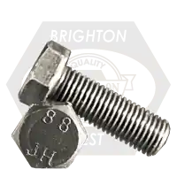 Hot Deal M5-0.80 x 35 mm Hex Cap Screws, Metric Class 8.8, Plain Finish, Full Thread, Coarse (UNC), Medium Carbon Steel, DIN 933 / ISO 4017, Qty 200