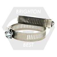 32 (1-1/2"-2-1/2") (38mm-63mm) 304 Stainless Steel Housing & Band w/ 430 Stainless Steel Zinc Plated Screw (Worm-Gear), Qty 75 One Day Deal