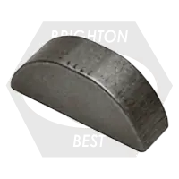 M6 x 10 mm Metric Woodruff Key, Plain Finish, DIN 6888, Qty 100 Fan Favorite