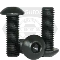 1-64 x 1/4" Button Head Socket Cap Screws, Thermal Black Oxide, Coarse (UNC), Alloy Steel, Qty 100 Top Pick
