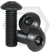 M4-0.70 x 6 mm Button Head Socket Cap Screws, Metric Class 10.9, Thermal Black Oxide, Full Thread, Coarse (UNC), ISO 7380, Qty 100 Hot Deal
