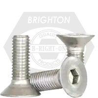M8-1.25 x 14 mm Flat Head Socket Cap Screws, 18-8 Stainless Steel A2, Full Thread, Coarse (UNC), Qty 100 Order Now