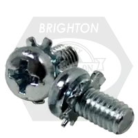 M3-0.50 x 12 mm Machine Screws w/ Internal Tooth Lock Washer, Phillips Pan Head, SEMS, Zinc Cr+3, Qty 10000 Secure Checkout