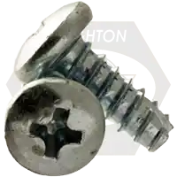 6-20 x 1" Thread-Cutting Screws, Slotted Indent Hex Washer Head HWH, Type 25 (BT), Zinc Cr+3, Full Thread, Qty 6700 Popular