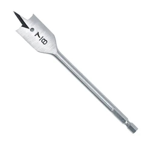 1-3/8" x 6" Spade Bit 1/4" Hex Shank Spade Bit, Qty 1 Crafted