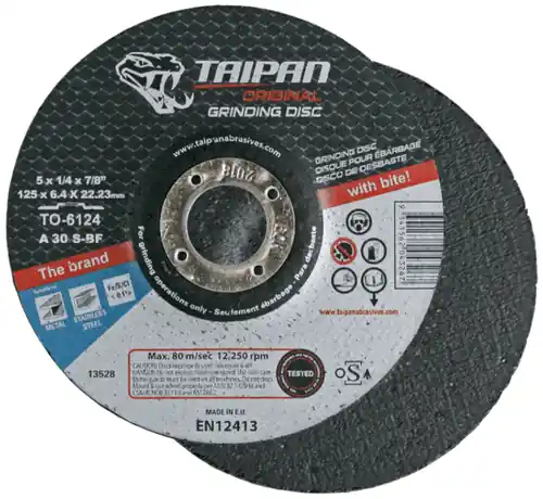 5" x 1/4" x 5/8"-11 Nut Arbor Grinding Disc Type 27, Qty 10 Buy Direct