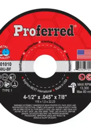 14" x 3/32" x 1" Type 1 Chop Saw Wheel, Ta36T Abrasive Cut-Off Wheels And Chop Saw Wheels, Qty 10 Bargain