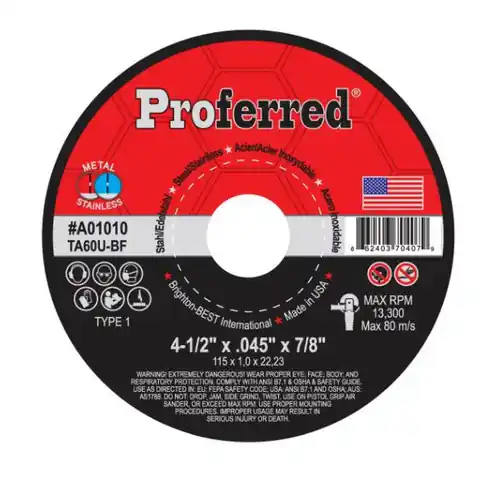 14" x 3/32" x 1" Type 1 Chop Saw Wheel, Ta36T Abrasive Cut-Off Wheels And Chop Saw Wheels, Qty 10 Bargain