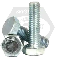 Express Delivery M20-2.50 x 65 mm Hex Cap Screws, Metric Class 10.9, Zinc Cr+3 Bake, Partial Thread, Coarse (UNC), Alloy Steel, DIN 931 / ISO 4014, Qty 80