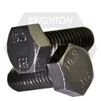 Weekend Sale M14-1.50 x 55 mm Hex Cap Screws, Metric Class 10.9, Plain Finish, Full Thread, Fine (UNF), Alloy Steel, DIN 961, Qty 220
