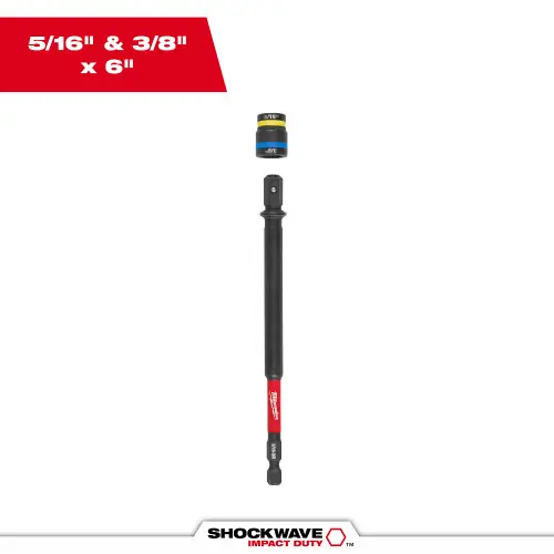 Milwaukee Tool 49-66-4746 SHOCKWAVE Impact Duty 5/16 and 3/8 x 6 QUIK-CLEAR 2-in-1 Magnetic Nut Driver, 3 Pack Shop Now