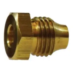 Low Price ANDERSON METALS 00881-08 Double Compression Sleeve Hex Nut, 1/2-in Threaded, Brass