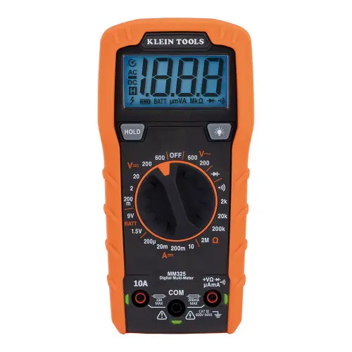 Super Sale Klein Tools MM325 Digital Multimeter, Manual-Ranging, 600V
