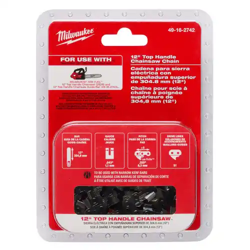 Milwaukee Tool 49-16-2742 12" .325" LOW PROFILE Pitch, .043" Gauge Saw Chain Reduced Price