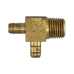 Latest ANDERSON METALS 07071-0202 Single Mini Barb Male Run Tee, 1/8-in Mini Barb x 1/8-in Male NPTF x 1/8-in Mini Barb, Brass