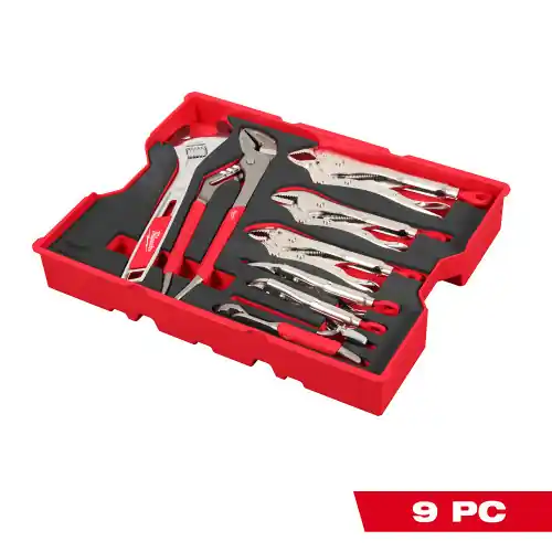 Milwaukee Tool 48-22-0160 9pc. Pliers & Wrench Set with Tray for PACKOUT Drawers Weekend Sale