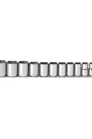 14 pc 12 Point Standard (Arm) 1/2" Drive SAE USA 1/2" Drive Standard SAE Socket Set, Qty 1 Don't Miss Out