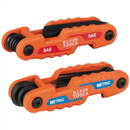 Klein Tools 70542 Compact Folding Hex Key Kit, SAE and Metric Buy Today