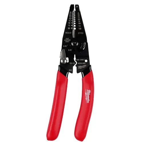 Top Pick Milwaukee Tool 48-22-3052 10-28 AWG Multi-Purpose Dipped Grip Wire Stripper & Cutter w/ Reinforced Head