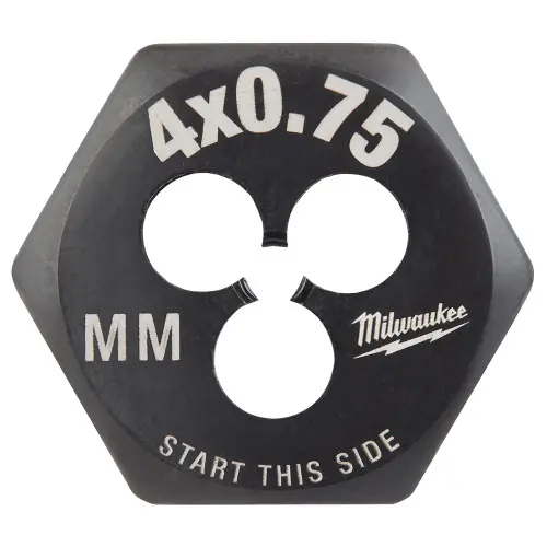 Milwaukee Tool 49-57-5320 M4-0.75 mm 1-Inch Hex Threading Die Hassle-Free Returns