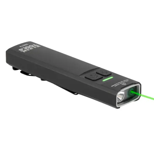 Klein Tools 56074 Rechargeable Slim-Profile LED Pocket Flashlight with Laser Clearance